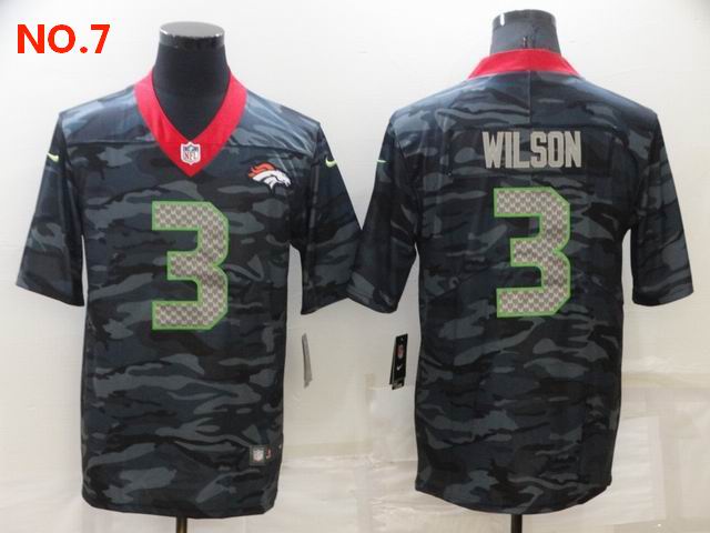 Men's Denver Broncos 3 3 Russell Wilson Jersey NO.7 ;